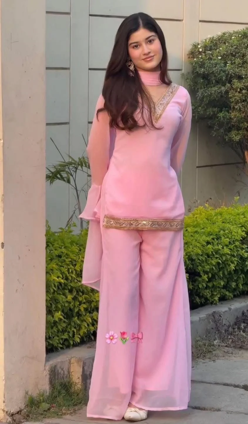 Georgette Sequence Three Piece