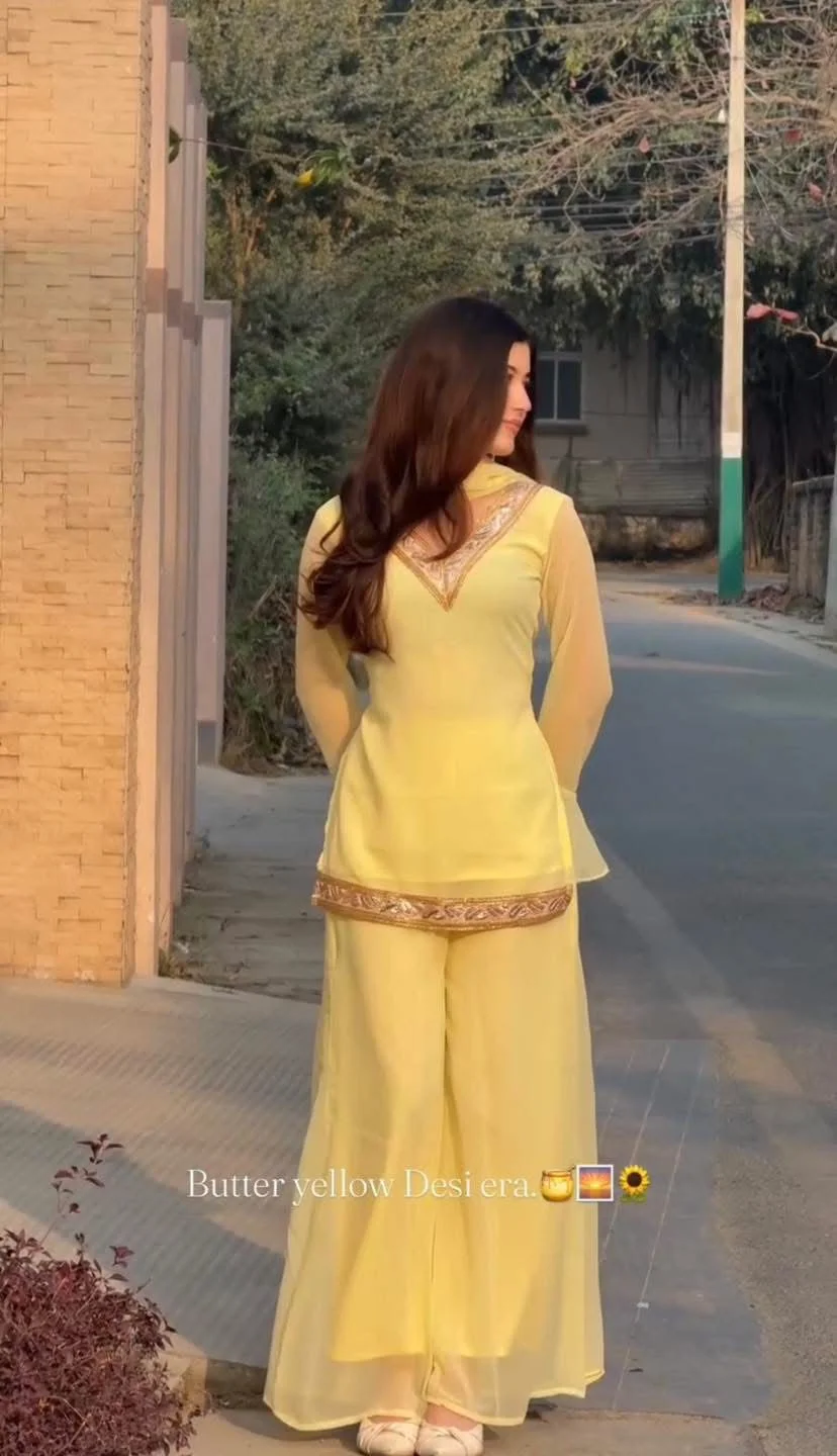 Georgette Sequence Three Piece