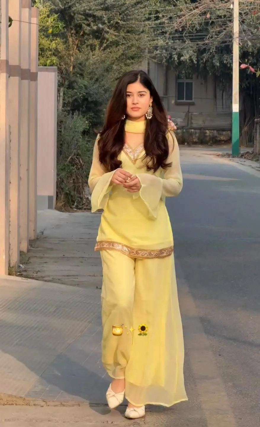 Georgette Sequence Three Piece