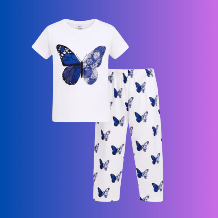 VogueXtra Kids Butterfly Printed Set (6 Months – 6 Years)