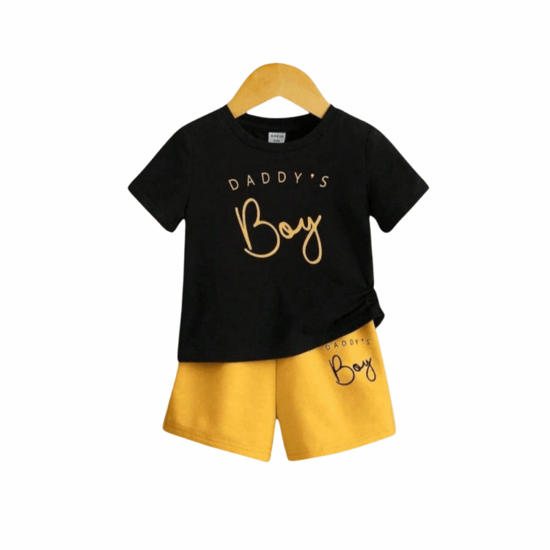 Voguextra Daddy’s Boy T-Shirt & Shorts Set (6 Months to 6 Years)